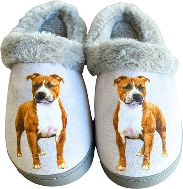 Raining Cats and Dogs |Pit Bull Snuggs Hard Sole Slippers