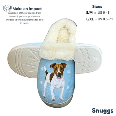 Raining Cats and Dogs | Jack Russell Snuggs Hard Sole Slippers
