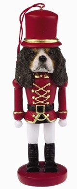 Cavalier King Charles Tri Nutcracker Christmas Ornament