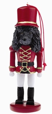 Poodle Black Nutcracker Dog Christmas Ornament