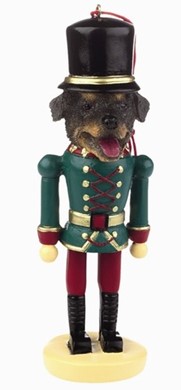 Rottweiler Dog Nutcracker Christmas Ornament