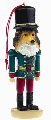 Shetland Sheepdog Nutcracker Dog Christmas Ornament