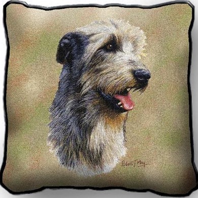 Irish Wolfhound Tapestry Pillow Cover, Made in the USA