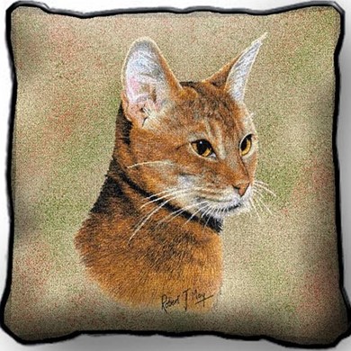 Abyssinian Cat Tapestry Pillow Cover