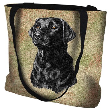 Lab Black Tapestry Tote Bag