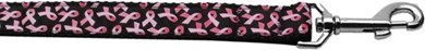 Pink Ribbons Breast Cancer Awareness Leash