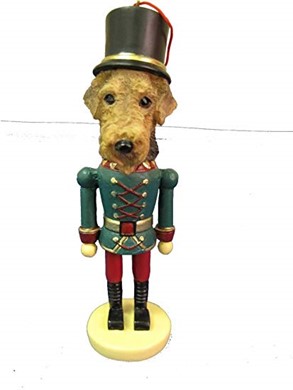 Airedale Terrier Nutcracker Christmas Ornament