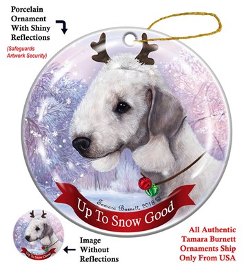 Bedlington Terrier Up To Snow Up To Snow Good- click for breed colors