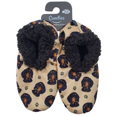 Dachshund Black Comfies Slippers