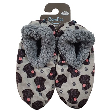 Labrador Retriever Black Comfies Slippers