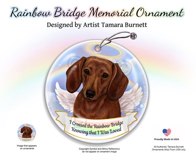 Dachshund Memorial Ornament - click for more breed options