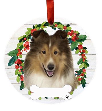 Shetland Sheepdog Christmas Ornament