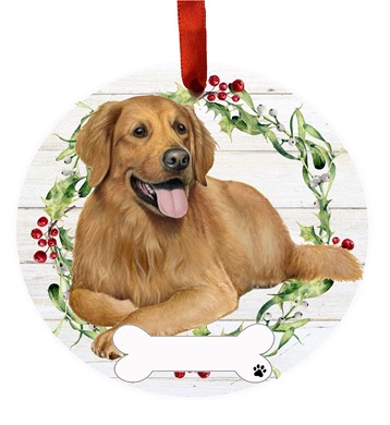 Golden Retriever Christmas Ornament - click for breed options
