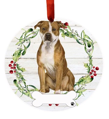 Pit Bull Terrier Christmas Ornament-click for more options