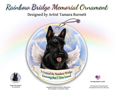 Scottish Terrier Rainbow Bridge Memorial Ornament