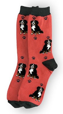 Bernese Mountain Dog Happy Tail Socks