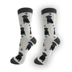 Pug-Black-Socks