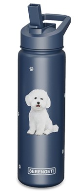 Bichon Frise Serengeti Insulated Water Bottle