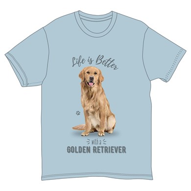Life is Better with a Golden Retriever T-Shirt