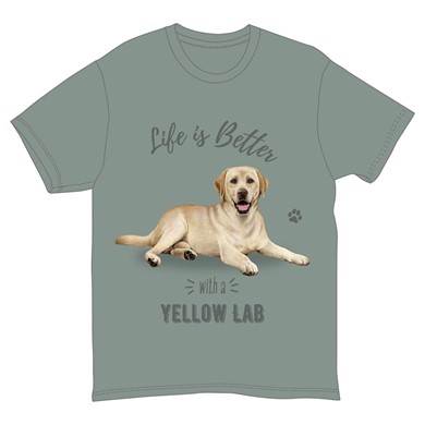 Life is Better with a Yellow Labrador Retriever T-Shirt