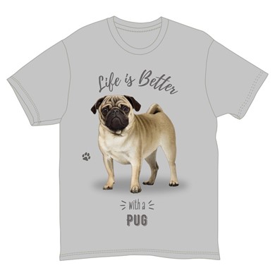Life is Better with a Pug T-Shirt
