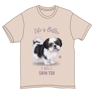 Life is Better with a Shih Tzu T-Shirt