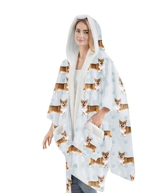 Welsh Corgi Snuggs Blanket Hoodie