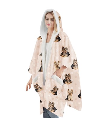 Snuggs Yorkshire Terrier Blanket Hoodie