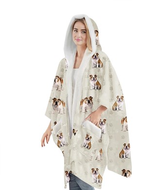 Bulldog Snuggs Blanket Hoodie