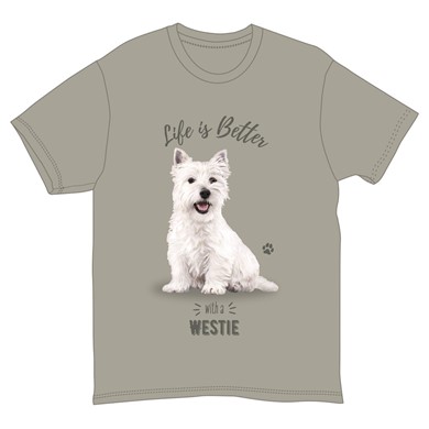 Life is Better with a West Highland Terrier T-Shirt