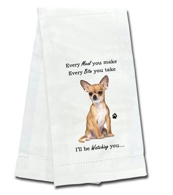 Chihuahua Kitchen Towel, I'll Be Watching You