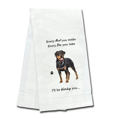 Rottweiler Kitchen Towel, I'll Be Watching You