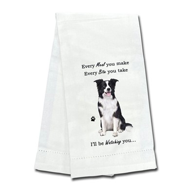Border Collie Kitchen Towel, I'll Be Watching You