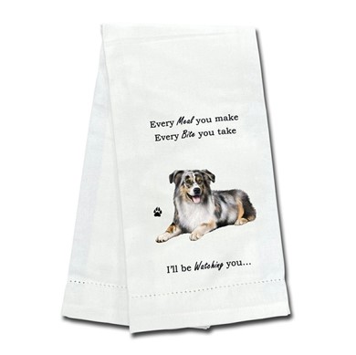 Australian Shepherd Kitchen Towel, I'll Be Watching You