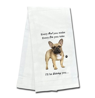 French Bulldog Kitchen Towel, I'll Be Watching You