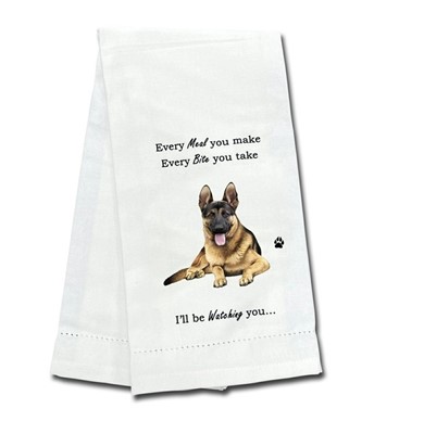 German Shepherd Kitchen Towel, I'll Be Watching You
