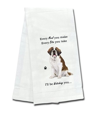 Saint Bernard Kitchen Towel, I'll Be Watching You