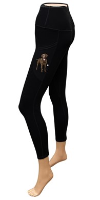 Labrador Retriever-Chocolate Yoga Leggings for Pet Lovers