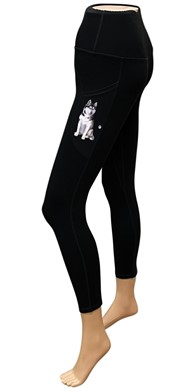 Siberian Husky Yoga Leggings for Pet Lovers
