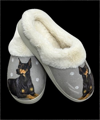 Doberman Snuggs Memory Foam Slippers