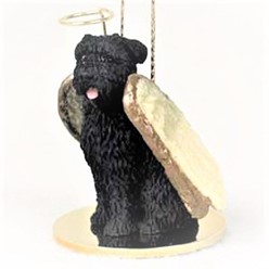 Bouvier Dog Angel Ornament - click for more breed options