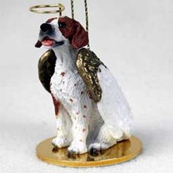 Pointer Dog Angel Ornament