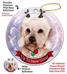 Dandie Dinmont Terrier Up To Snow Good Christmas Ornament