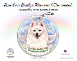American Eskimo Rainbow Bridge Memorial Ornament
