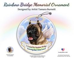 Cane Corso Rainbow Bridge Ornament - click for more breed colors