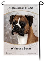Boxer House is Not a Home Garden Flag- click for more breed options