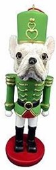 French Bulldog White Nutcracker Christmas Ornament