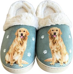 Golden Retriever Snuggs Hard Sole Slippers