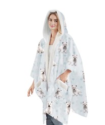 West Highland Terrier Snuggs Blanket Hoodie